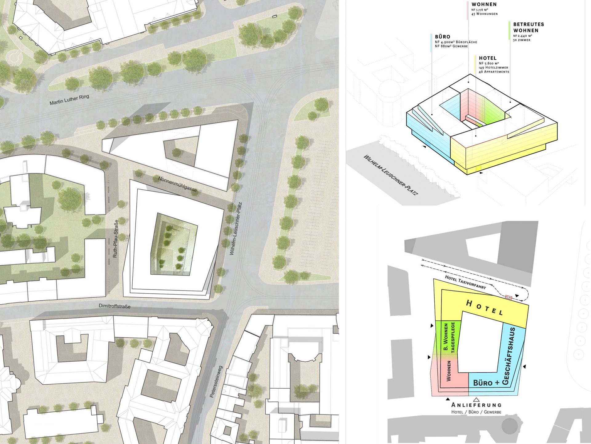 Wohn- und Geschäftshaus am Wilhelm-Leuschner-Platz Leipzig