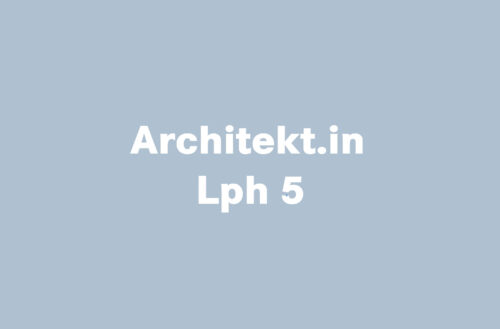 Erfahrene.r Architekt.in